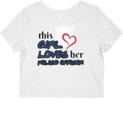 Ladies Slim Fit Crop Top Tee