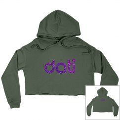 CW DATI CROPPED GLITTER HOODIE