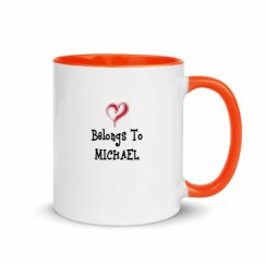 11oz Ceramic Mug with Color Inside