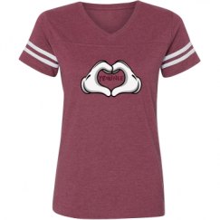 Ladies Relaxed Fit Vintage Sports Tee
