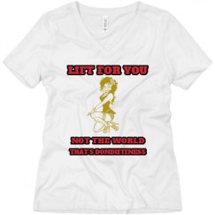 Ladies Relaxed Fit V-Neck Tee