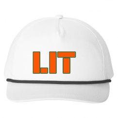 Snapback Five-Panel Rope Hat