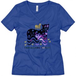 Ladies Relaxed Fit V-Neck Tee