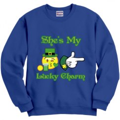 Unisex Film and Foil Crewneck Sweatshirt