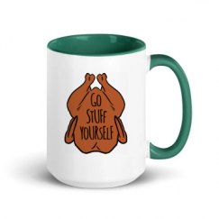 15oz Ceramic Mug with Color Inside