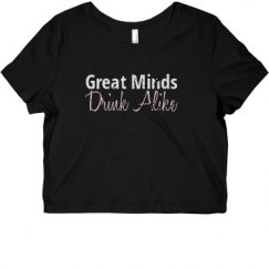 Ladies Slim Fit Crop Top Tee