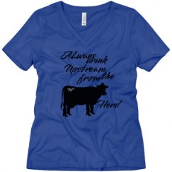 Ladies Relaxed Fit V-Neck Tee