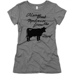 Ladies Slim Fit Super Soft Triblend Tee