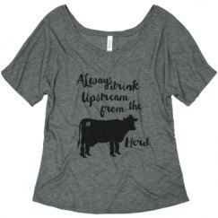 Ladies Flowy Slouchy Tee