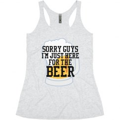 Here For Beer Tank Top
