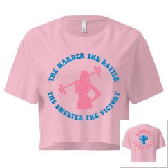 DONDIFITNESS CALI CROP TOP TEE