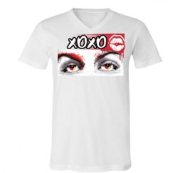 Unisex V-Neck Jersey Tee