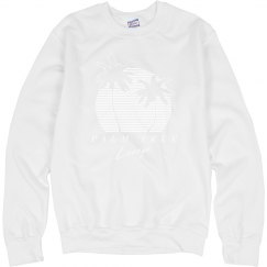 Palm Tree Lounge Sweater - No Distress (COLOR) Logo