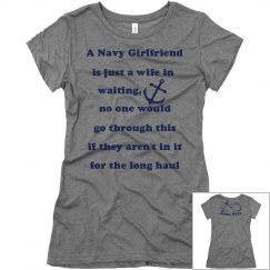 Navy Wife in Waiting tee