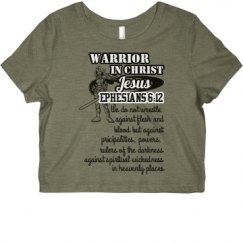 Ladies Slim Fit Crop Top Tee