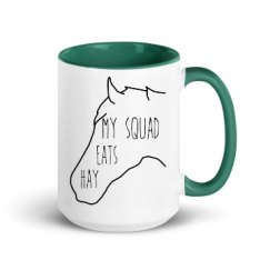 15oz Ceramic Mug with Color Inside