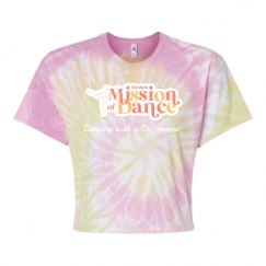 Women's Tie Dye Crop Top Tee