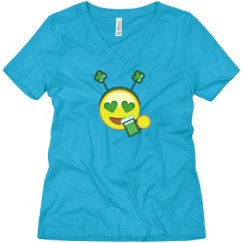 Ladies Relaxed Fit V-Neck Tee