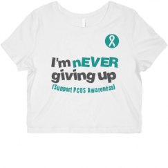 Ladies Slim Fit Crop Top Tee