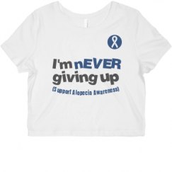 Ladies Slim Fit Crop Top Tee