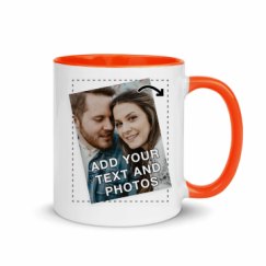 11oz Ceramic Mug with Color Inside