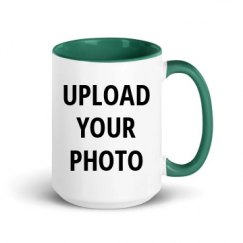 15oz Ceramic Mug with Color Inside