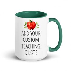 15oz Ceramic Mug with Color Inside