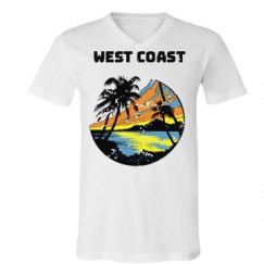 Unisex V-Neck Jersey Tee
