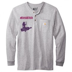 Unisex Carhartt Long Sleeve Henley Tee