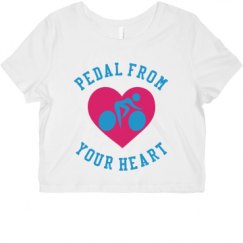 Ladies Slim Fit Crop Top Tee