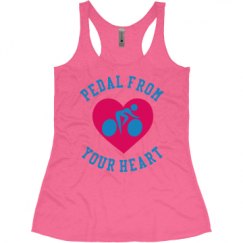 Ladies Slim Fit Super Soft Racerback Triblend Tank