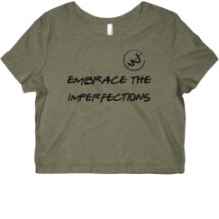 Ladies Slim Fit Crop Top Tee