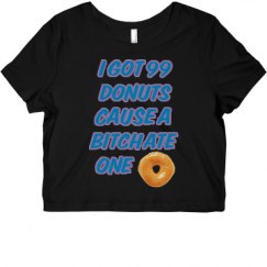 Ladies Slim Fit Crop Top Tee