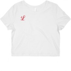 Ladies Slim Fit Crop Top Tee