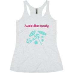 Ladies Slim Fit Super Soft Racerback Triblend Tank