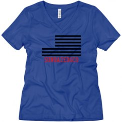 Ladies Relaxed Fit V-Neck Tee