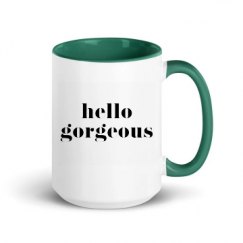 15oz Ceramic Mug with Color Inside