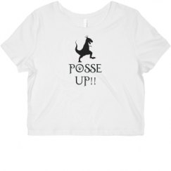 Ladies Slim Fit Crop Top Tee