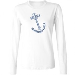 Ladies Relaxed Fit Basic Long Sleeve Tee