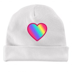 Heart baby hat