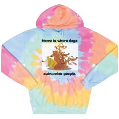 Unisex Tie-Dye Fleece Hoodie