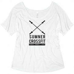 SCF LOGO 2 LADIES FLOWY TEE