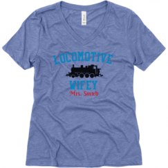 Ladies Relaxed Fit Super Soft Triblend V-Neck Tee