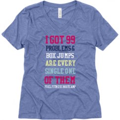 Ladies Relaxed Fit Super Soft Triblend V-Neck Tee