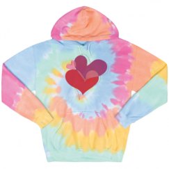 Unisex Tie-Dye Fleece Hoodie