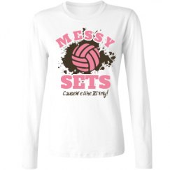 Ladies Relaxed Fit Basic Long Sleeve Tee