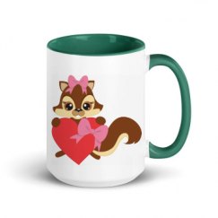 15oz Ceramic Mug with Color Inside