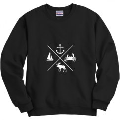 Unisex Film and Foil Crewneck Sweatshirt