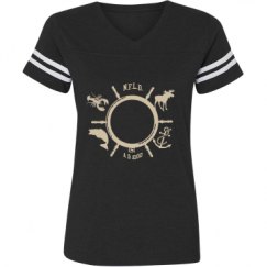 Ladies Relaxed Fit Vintage Sports Tee