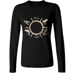 Ladies Relaxed Fit Basic Long Sleeve Tee